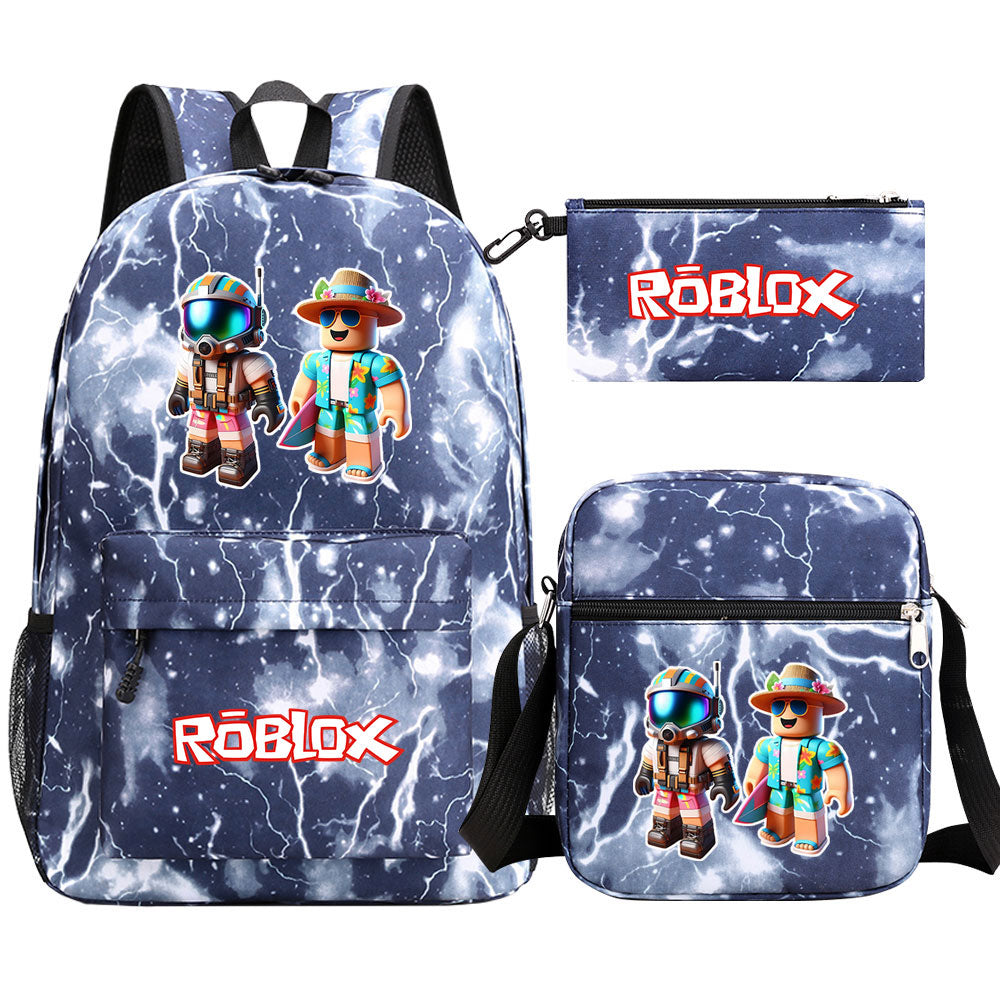 2025 Roblox Game SchoolBag Backpack Shoulder Bag Book Pencil Bags 3pcs Set