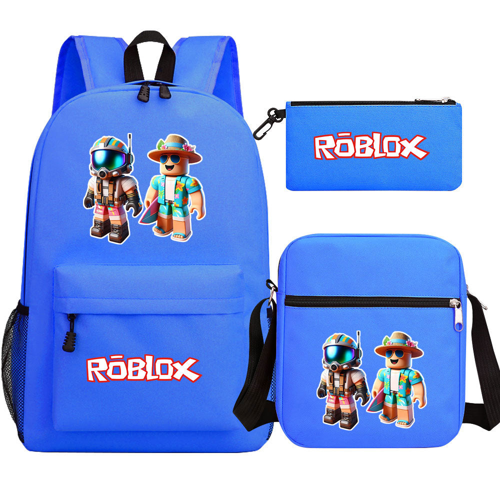 2025 Roblox Game SchoolBag Backpack Shoulder Bag Book Pencil Bags 3pcs Set