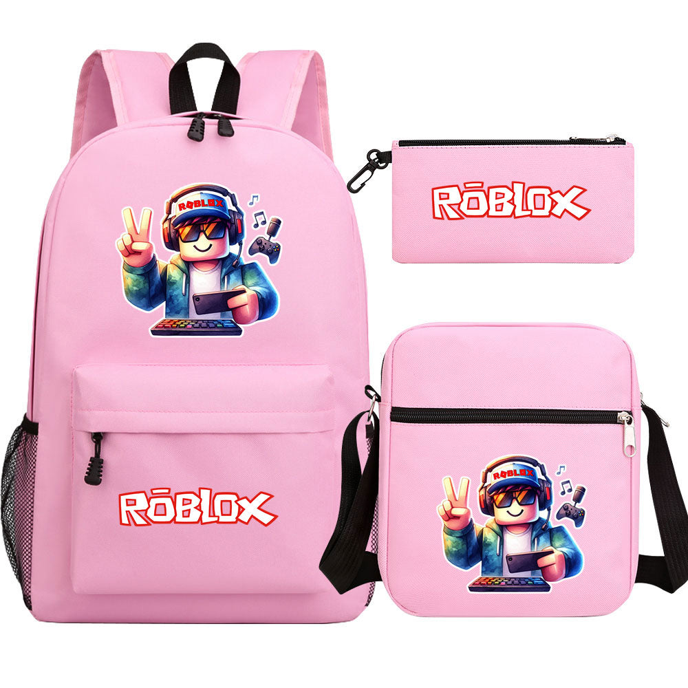 2025 Roblox Game SchoolBag Backpack Shoulder Bag Book Pencil Bags 3pcs Set