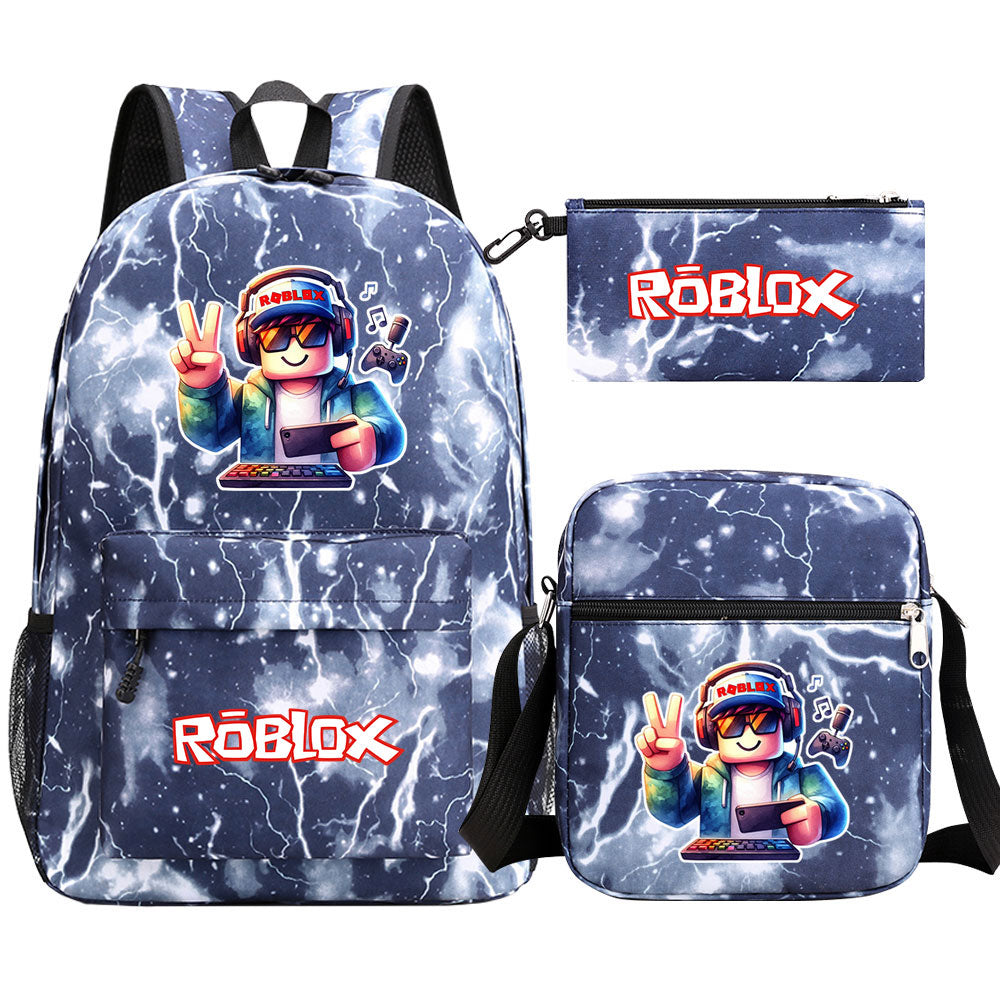 2025 Roblox Game SchoolBag Backpack Shoulder Bag Book Pencil Bags 3pcs Set