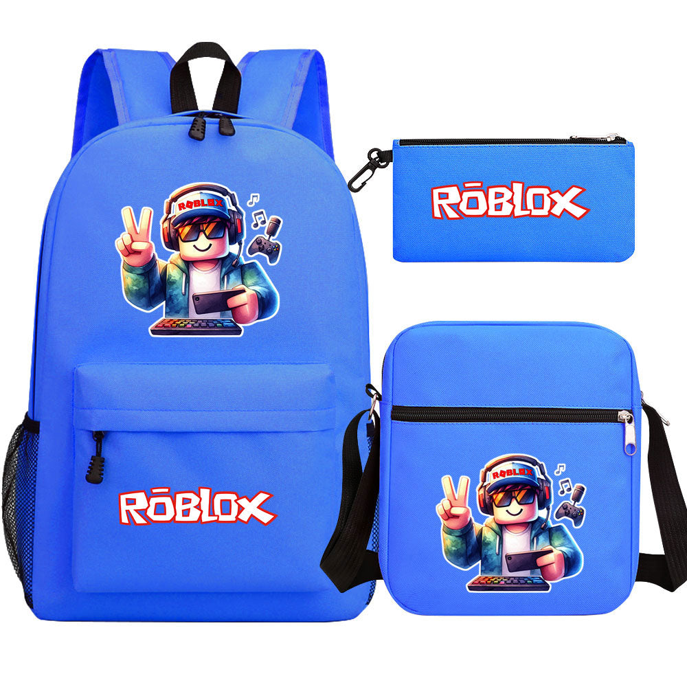 2025 Roblox Game SchoolBag Backpack Shoulder Bag Book Pencil Bags 3pcs Set