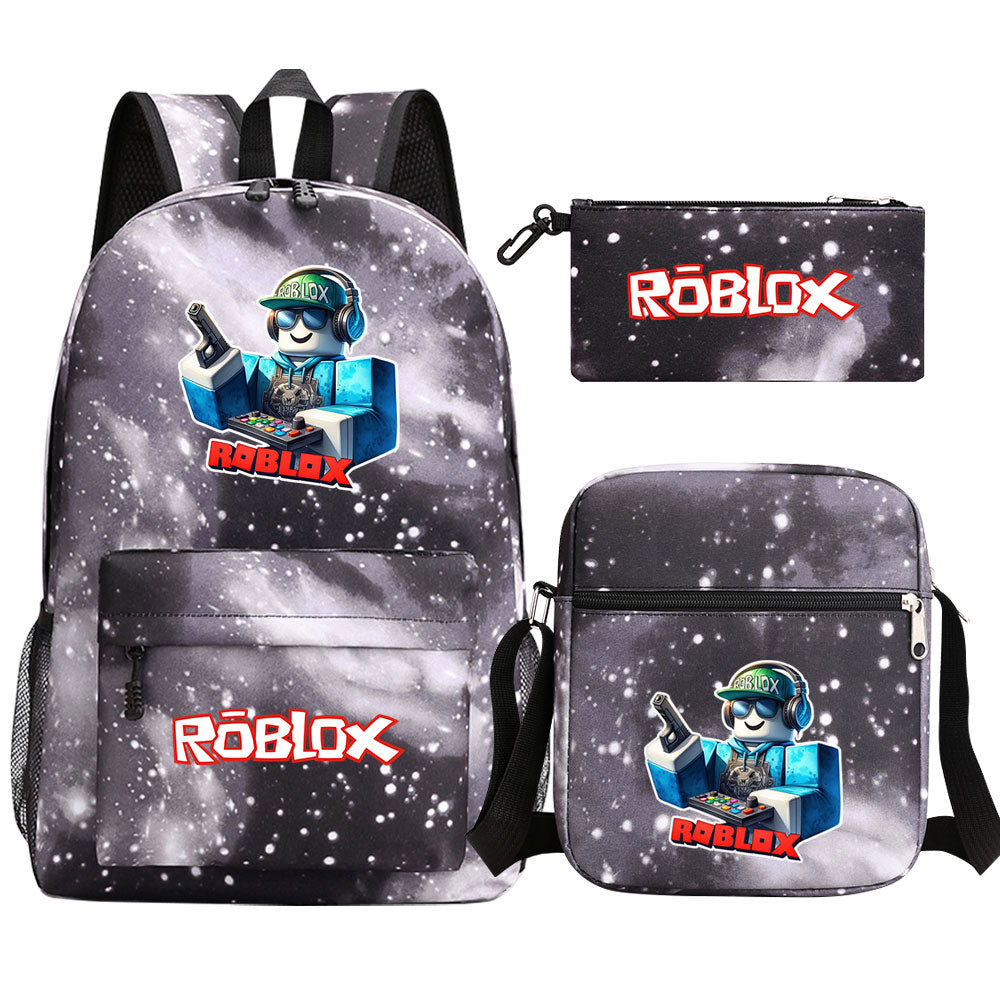 2025 Roblox Game SchoolBag Backpack Shoulder Bag Book Pencil Bags 3pcs Set