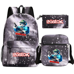 2025 Roblox Game SchoolBag Backpack Shoulder Bag Book Pencil Bags 3pcs Set
