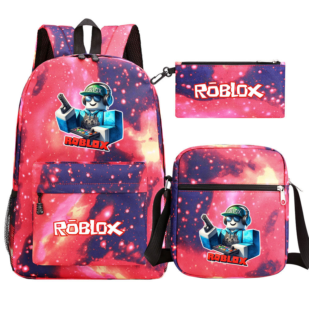 2025 Roblox Game SchoolBag Backpack Shoulder Bag Book Pencil Bags 3pcs Set