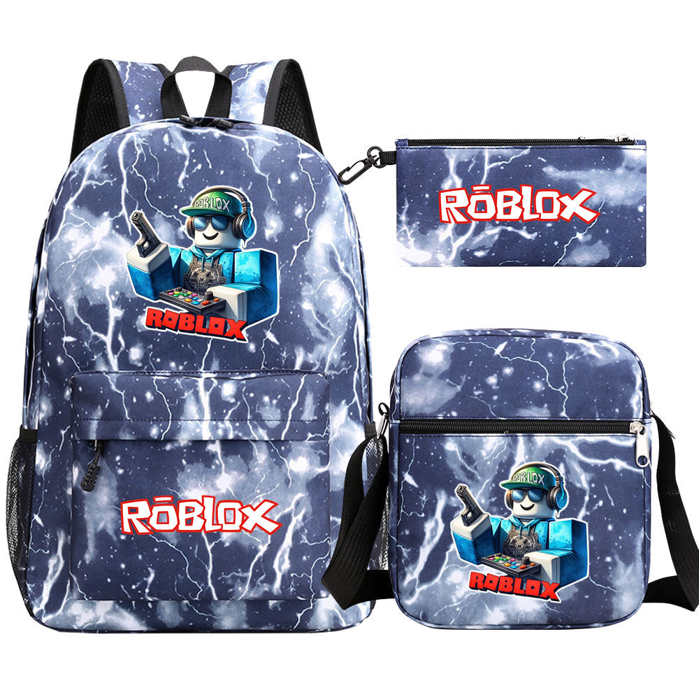 2025 Roblox Game SchoolBag Backpack Shoulder Bag Book Pencil Bags 3pcs Set