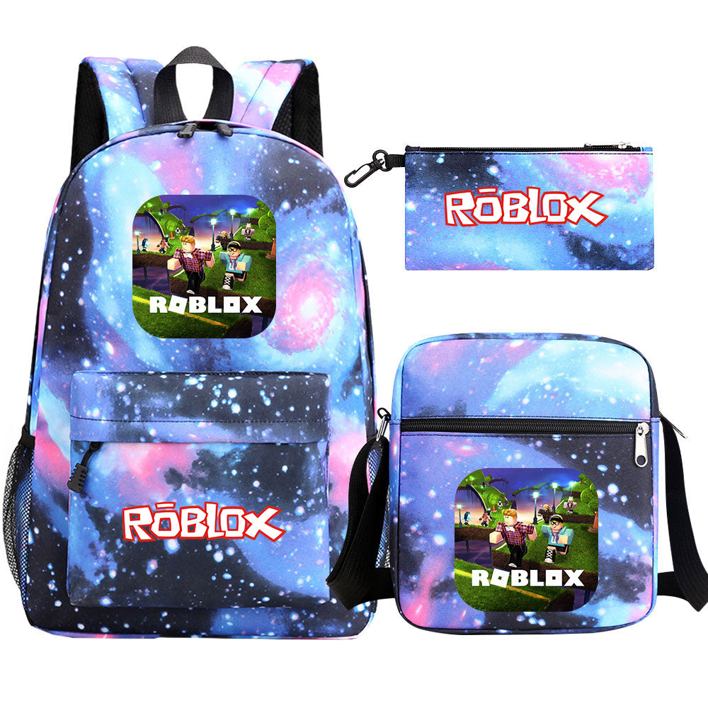 2025 Roblox SchoolBag Backpack Shoulder Bag Book Pencil Bags 3pcs Set