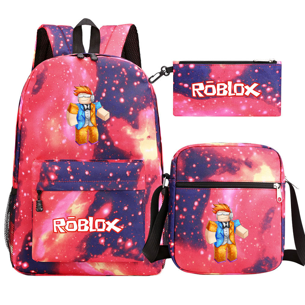 2025 Roblox SchoolBag Backpack Shoulder Bag Book Pencil Bags 3pcs Set