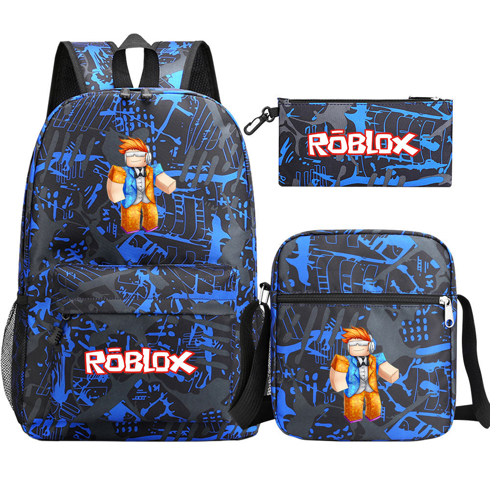 2025 Roblox SchoolBag Backpack Shoulder Bag Book Pencil Bags 3pcs Set