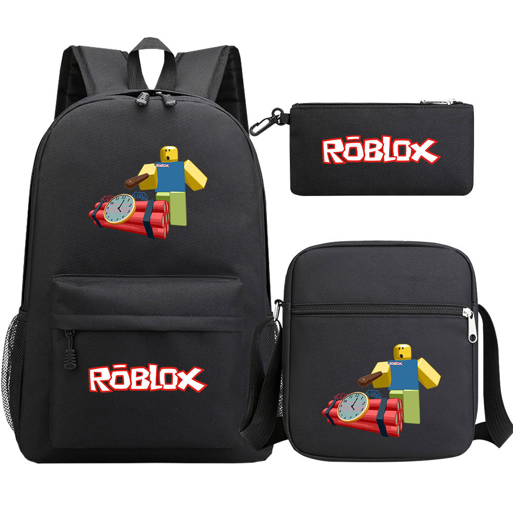 2025 Roblox SchoolBag Backpack Shoulder Bag Book Pencil Bags 3pcs Set