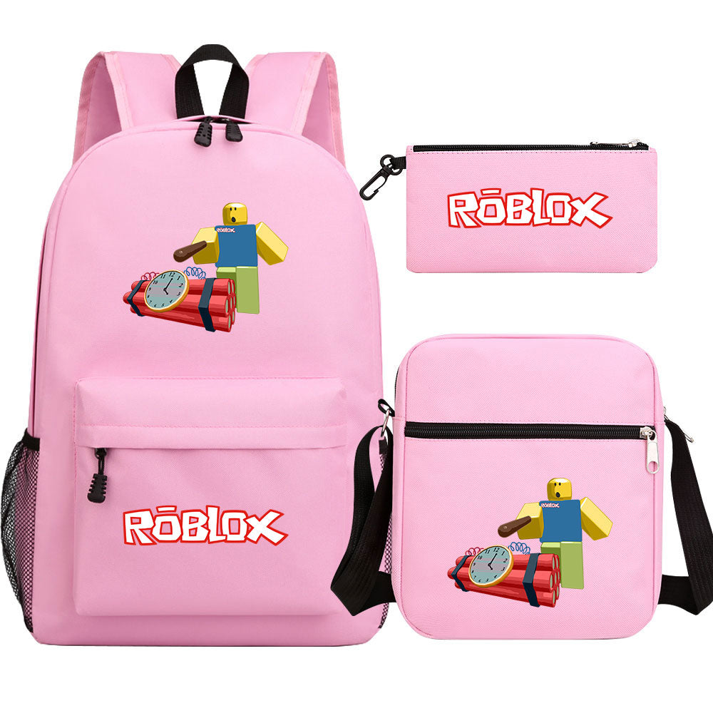2025 Roblox SchoolBag Backpack Shoulder Bag Book Pencil Bags 3pcs Set