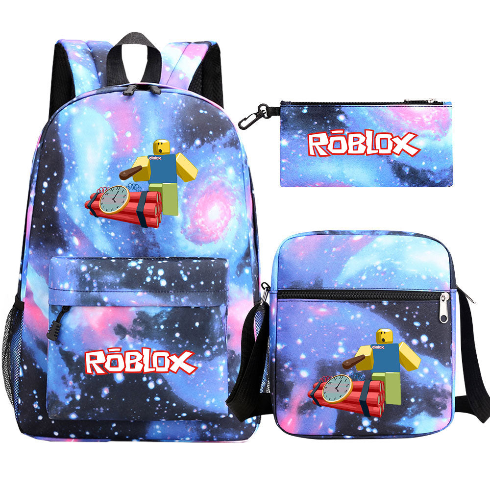 2025 Roblox SchoolBag Backpack Shoulder Bag Book Pencil Bags 3pcs Set