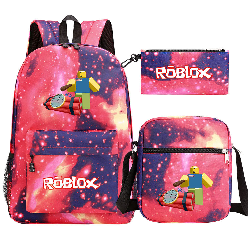 2025 Roblox SchoolBag Backpack Shoulder Bag Book Pencil Bags 3pcs Set