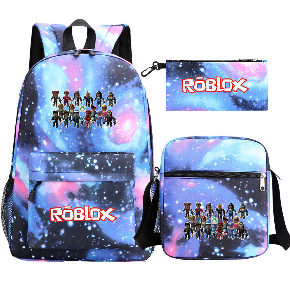 2025 Roblox SchoolBag Backpack Shoulder Bag Book Pencil Bags 3pcs Set