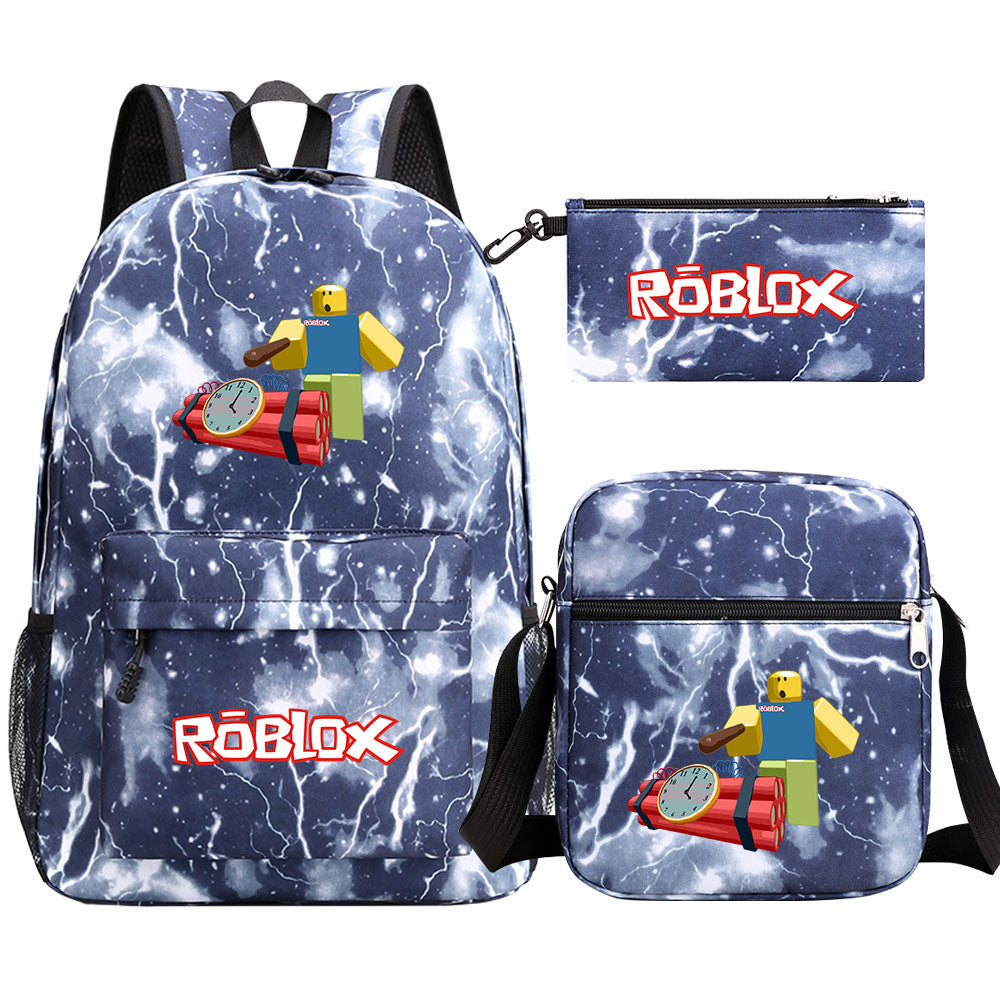 2025 Roblox SchoolBag Backpack Shoulder Bag Book Pencil Bags 3pcs Set
