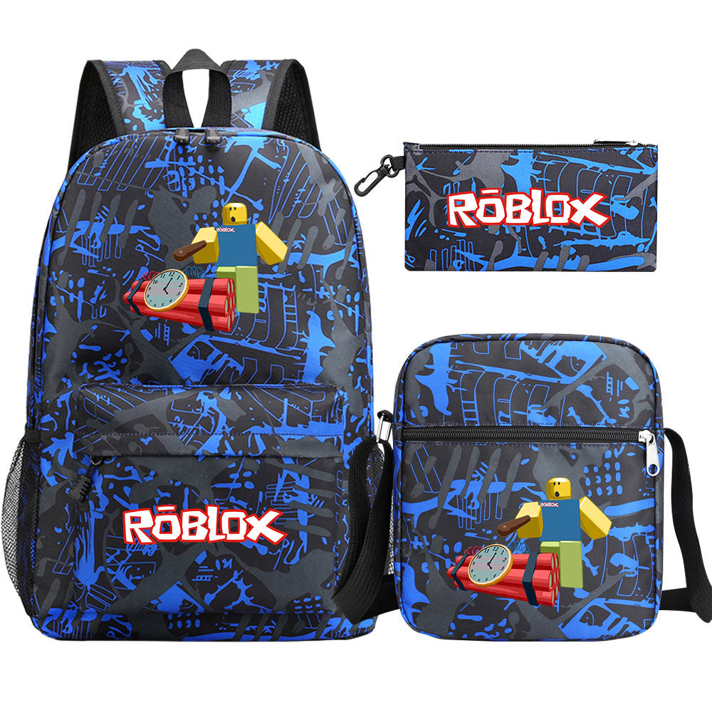 2025 Roblox SchoolBag Backpack Shoulder Bag Book Pencil Bags 3pcs Set