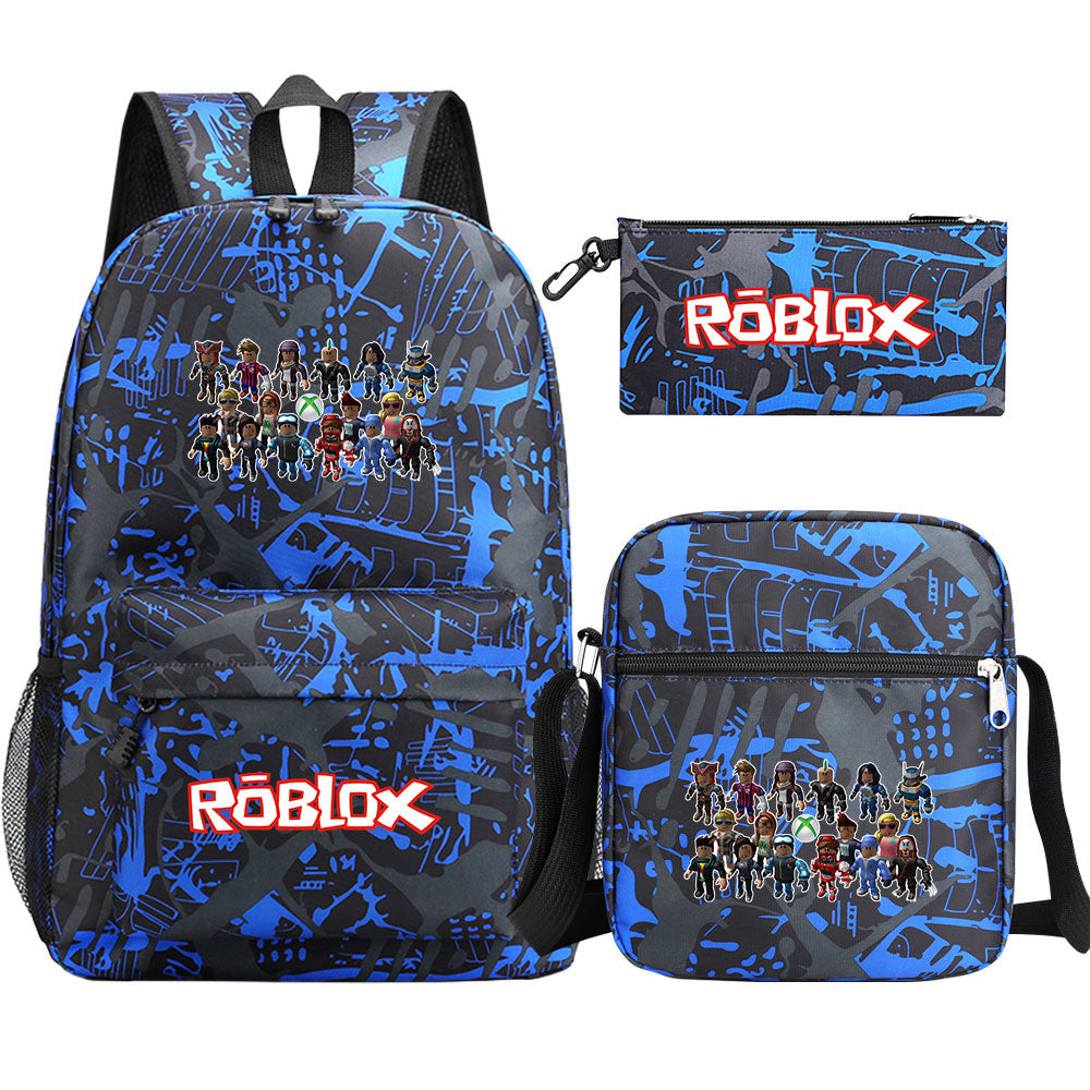 2025 Roblox SchoolBag Backpack Shoulder Bag Book Pencil Bags 3pcs Set