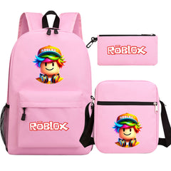 2025 Game Roblox SchoolBag Backpack Shoulder Bag Book Pencil Bags 3pcs Set