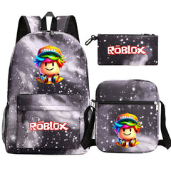 2025 Game Roblox SchoolBag Backpack Shoulder Bag Book Pencil Bags 3pcs Set