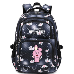 KPOP BTS Cooky Waterproof Backpacks Kids School Bags Teenagers Backpack