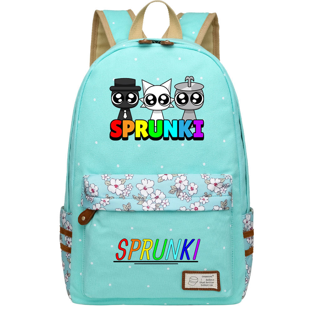 Sprunki Fashion Canvas Travel Backpack School Bag