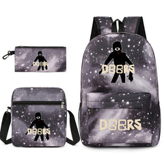 Roblox Doors SchoolBag Backpack Shoulder Bag Book Pencil Bags  3pcs Set