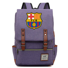 Barcelona Football Club Canvas Travel Backpack School Book Bag