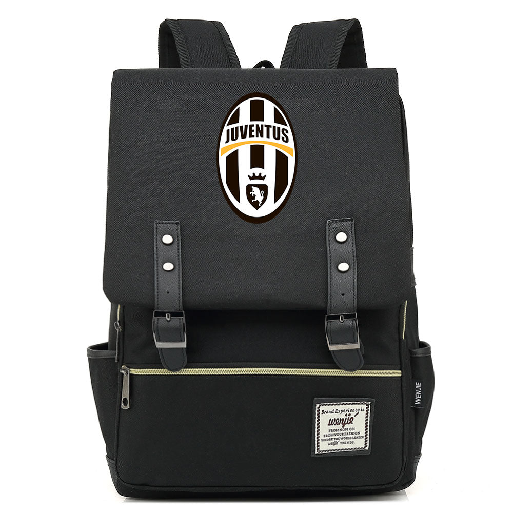 Juventus Football Club Canvas Travel Backpack School Book Bag