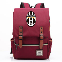 Juventus Football Club Canvas Travel Backpack School Book Bag