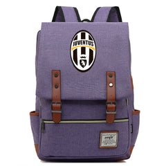Juventus Football Club Canvas Travel Backpack School Book Bag