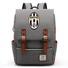 Juventus Football Club Canvas Travel Backpack School Book Bag