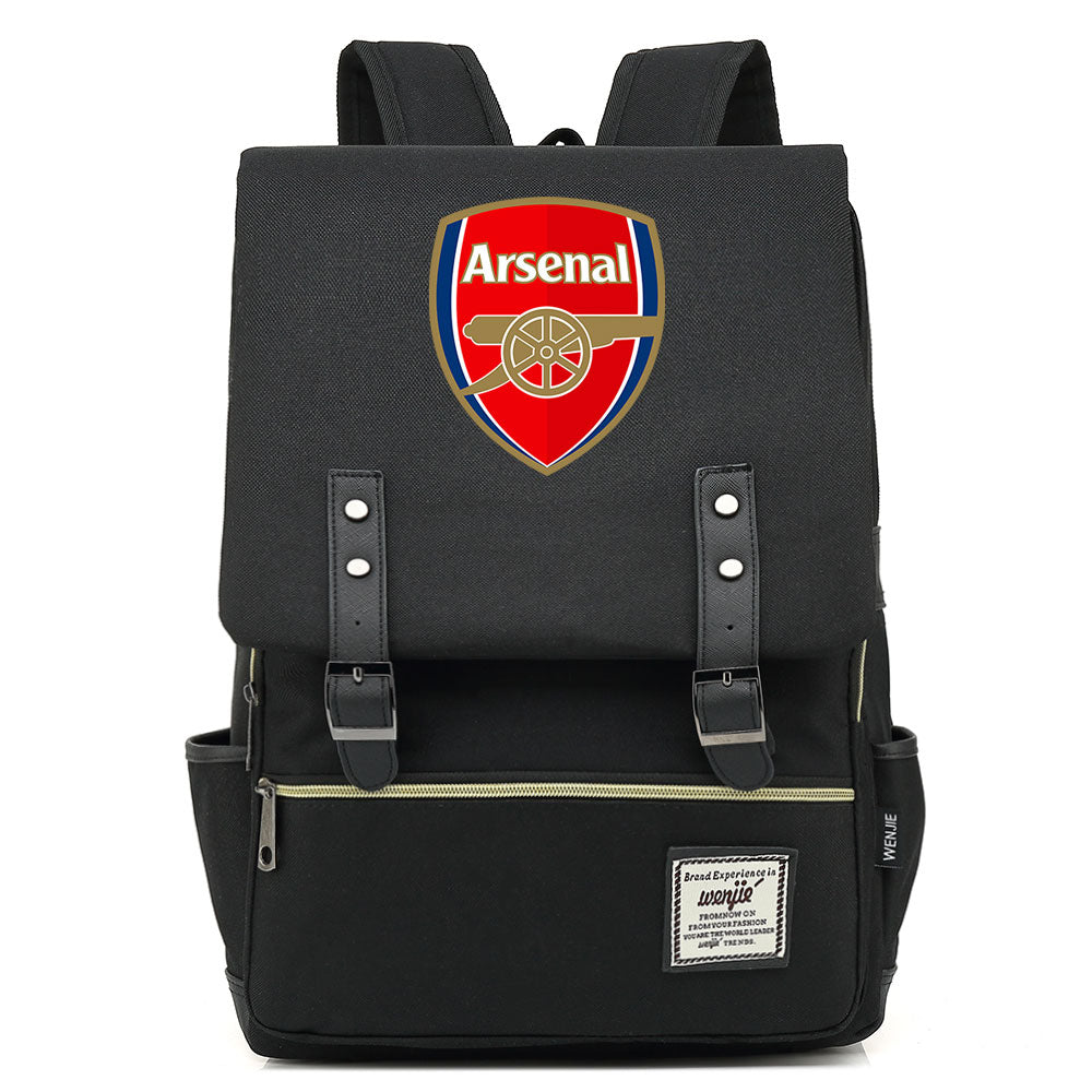 Arsenal Football Club Canvas Travel Backpack School Book Bag