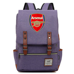 Arsenal Football Club Canvas Travel Backpack School Book Bag