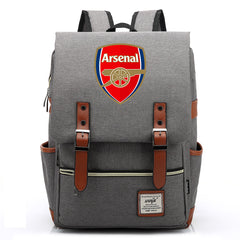 Arsenal Football Club Canvas Travel Backpack School Book Bag