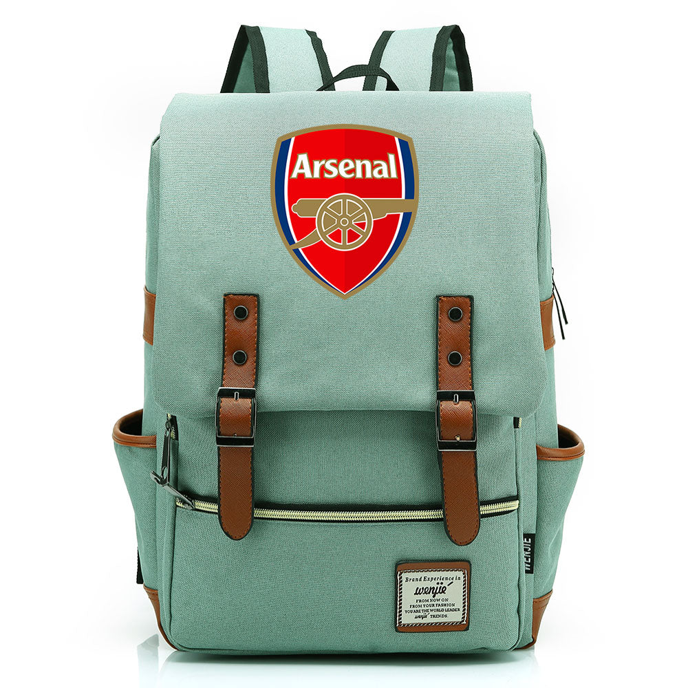 Arsenal Football Club Canvas Travel Backpack School Book Bag