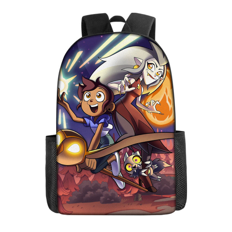 The Owl House Raine Whispers Hunter  Backpack School Sports Bag for Kids Boy Girl