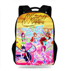 Winx Club Backpack School Sports Bag for Kids Boy Girl Kindergarten