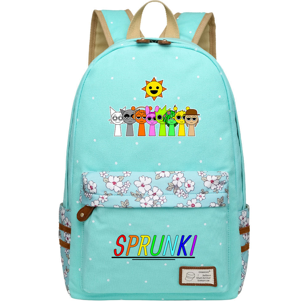 Sprunki Fashion Canvas Travel Backpack School Bag