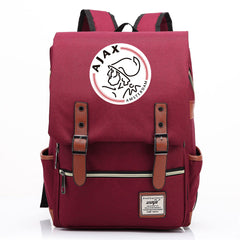 Amsterdamsche Football Club Canvas Travel Backpack School Book Bag