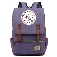 Amsterdamsche Football Club Canvas Travel Backpack School Book Bag