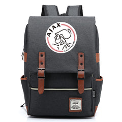 Amsterdamsche Football Club Canvas Travel Backpack School Book Bag