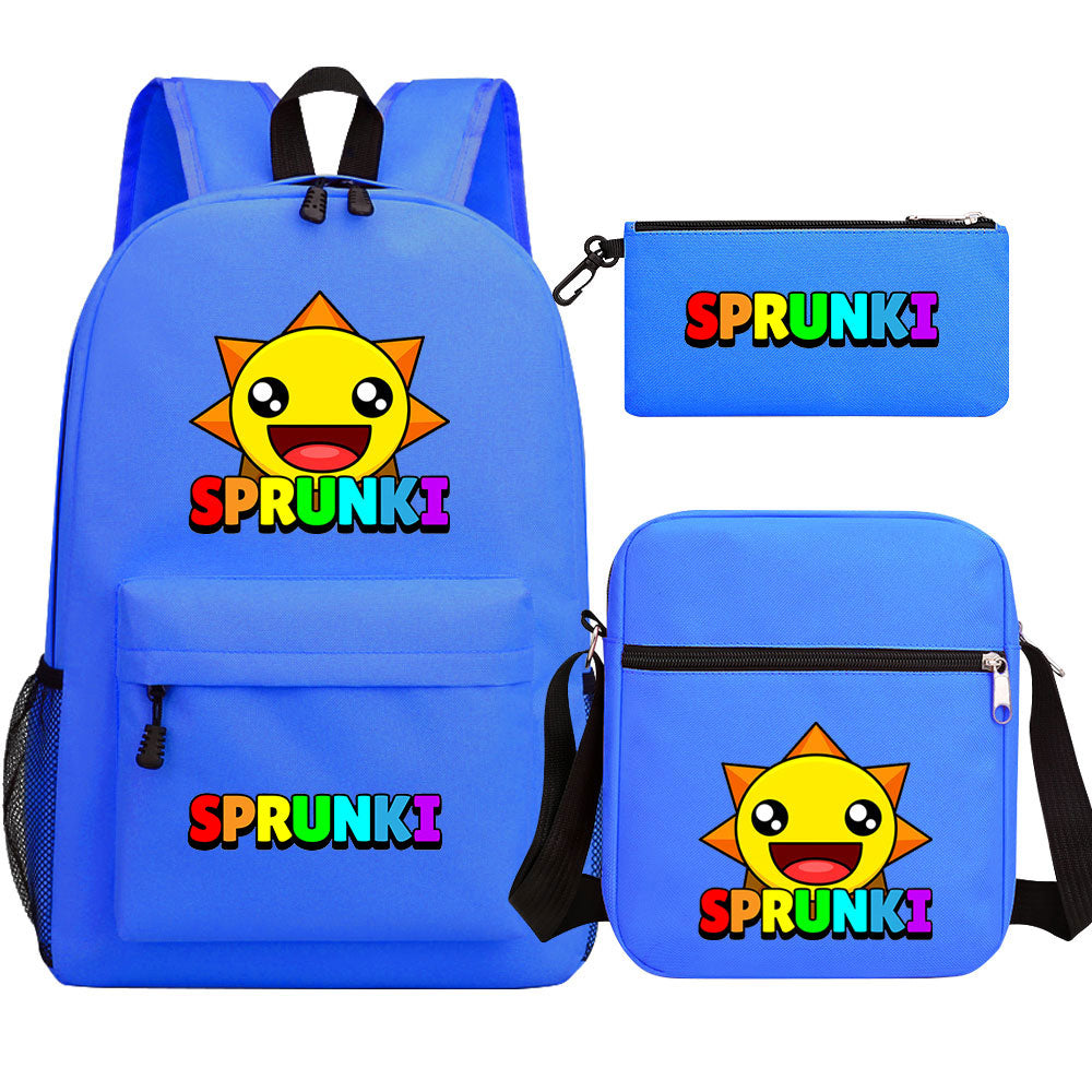 Sprunki SchoolBag Backpack Shoulder Bag Book Pencil Bags  3pcs Set