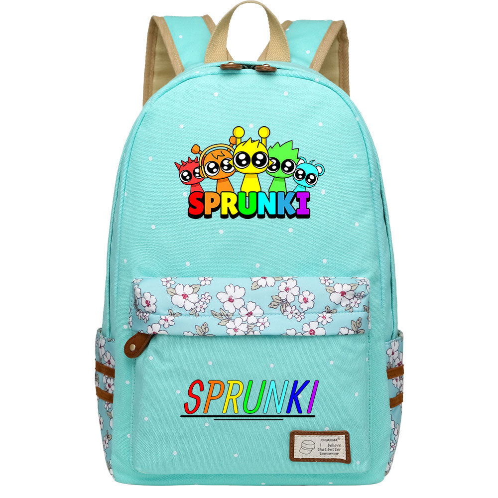 Sprunki Fashion Canvas Travel Backpack School Bag
