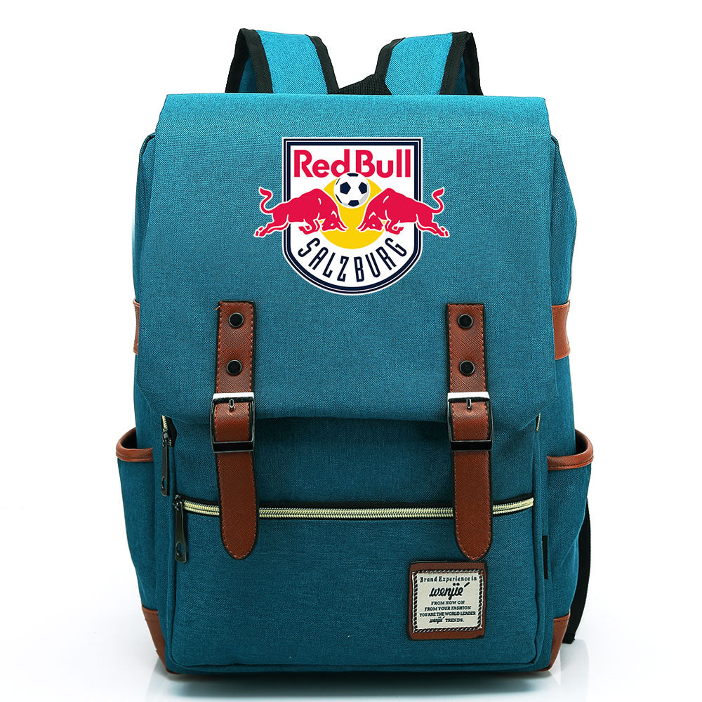 Salzburg Football Club Canvas Travel Backpack School Book Bag