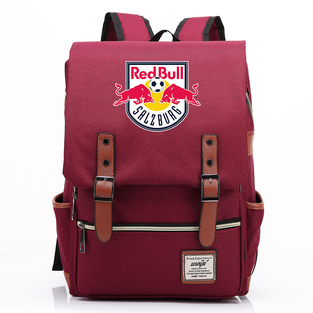 Salzburg Football Club Canvas Travel Backpack School Book Bag