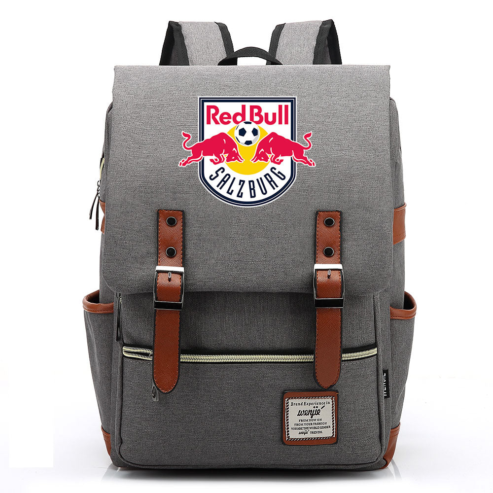 Salzburg Football Club Canvas Travel Backpack School Book Bag
