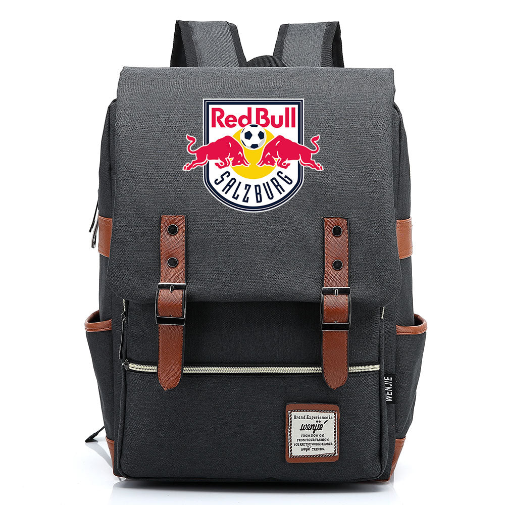 Salzburg Football Club Canvas Travel Backpack School Book Bag