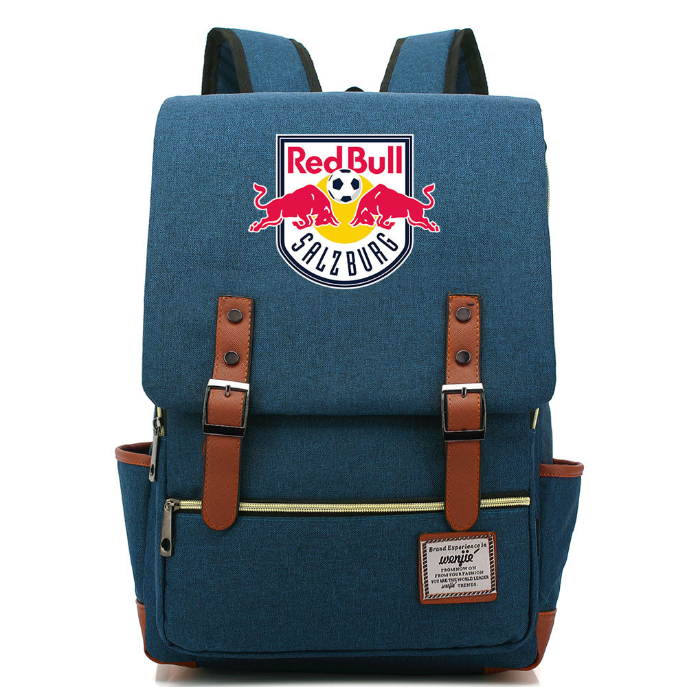 Salzburg Football Club Canvas Travel Backpack School Book Bag