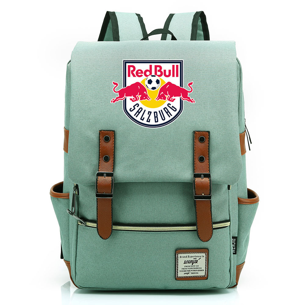 Salzburg Football Club Canvas Travel Backpack School Book Bag
