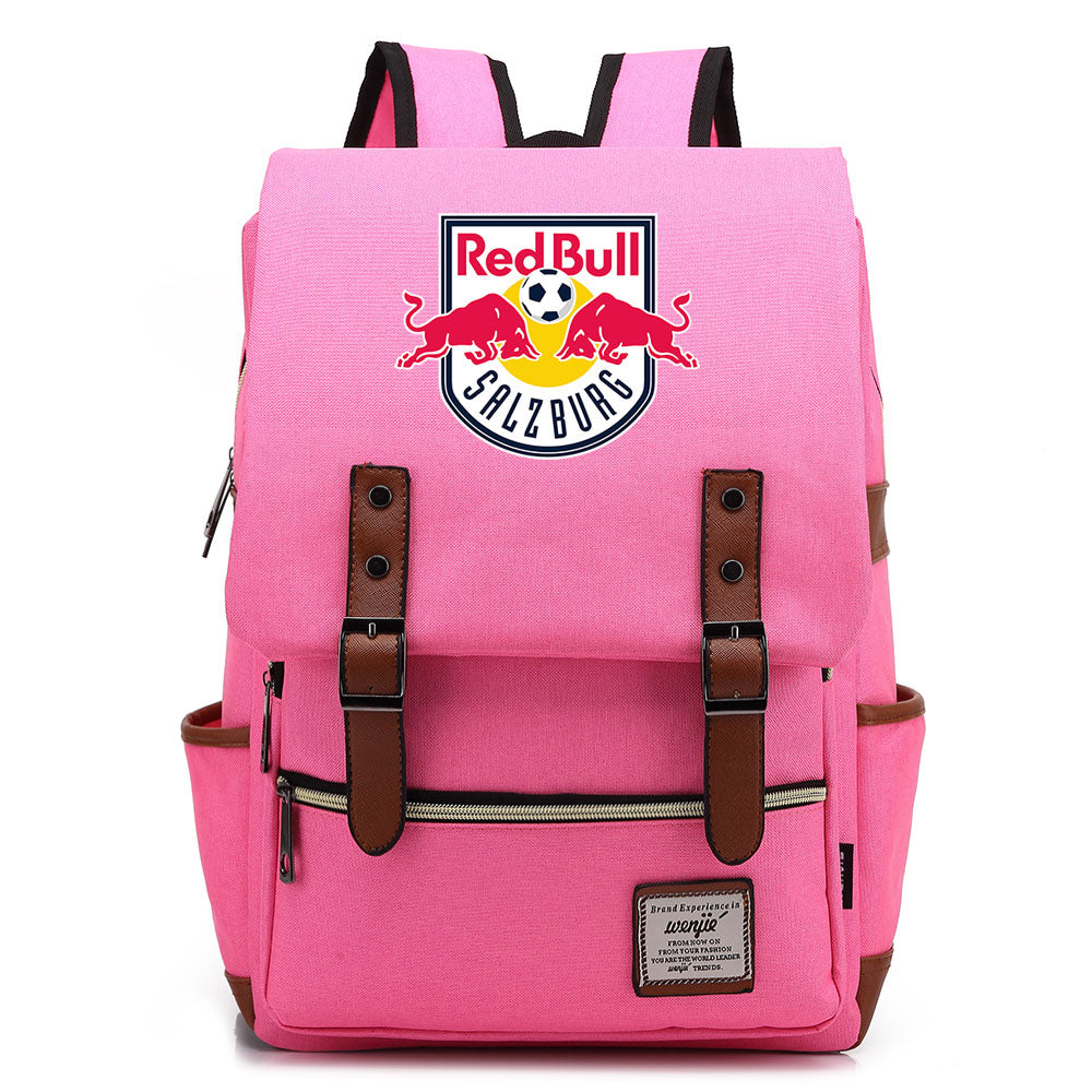 Salzburg Football Club Canvas Travel Backpack School Book Bag