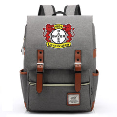 Bayer 04 Leverkusen Football Club Canvas Travel Backpack School Book Bag